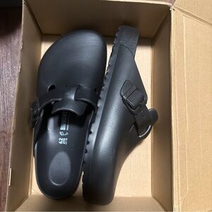 Birkenstock Boston EVA Clogs Men 9.5 EU 42 Black Slip On Sandals Germany Shoes